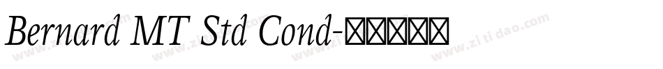 Bernard MT Std Cond字体转换